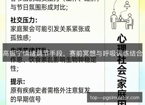 高振宁情绪调节手段，赛前冥想与呼吸训练结合